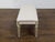 White Italian Midcentury Painted Bench with Silver Foliage Carved Legs and Upholstery For Sale - Image 8 of 11
