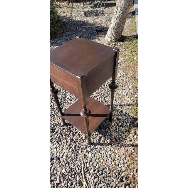 1900 - 1909 Antique Mission Arts & Crafts Side Table Humidor Nightstand For Sale - Image 5 of 7