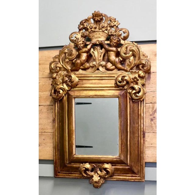 19th Century Regency Gilt Mirror This is a very impressive large carved gilt mirror, the glass is set in a deeply moulded...