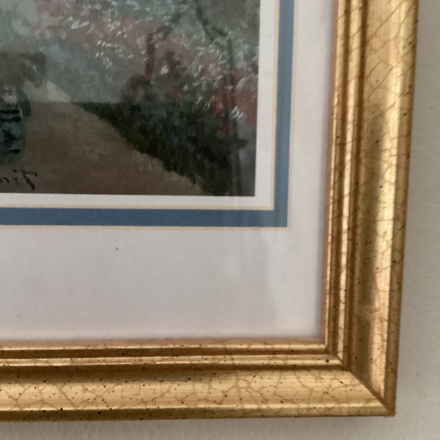 Vintage Framed Matted Art Print “The Artist’s House at Argenteuil” by Claude Monet Print Circa 1991 For Sale - Image 11 of 12