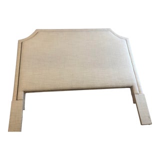 Custom Bassett Furniture Upholstered Queen Headboard For Sale