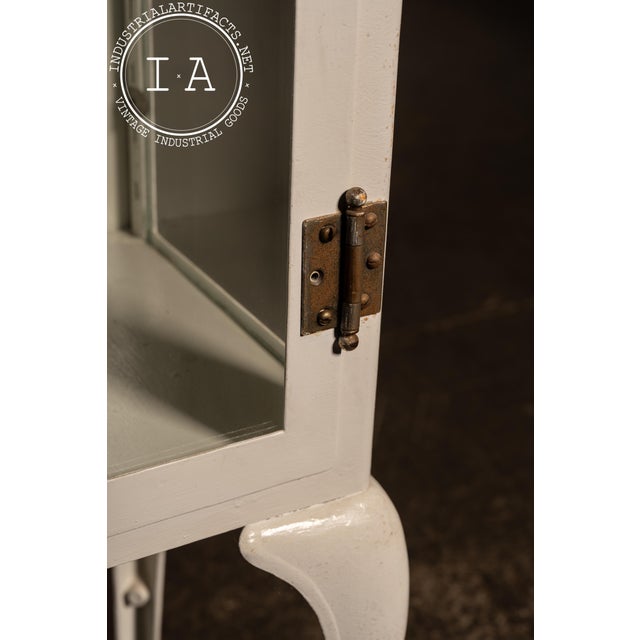 Antique Dental Cabinet With Cabriole Legs in White For Sale - Image 11 of 16