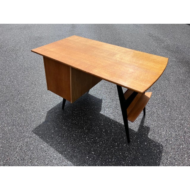 Vintage Desk by Louis Paolozzi, 1950s For Sale - Image 9 of 11