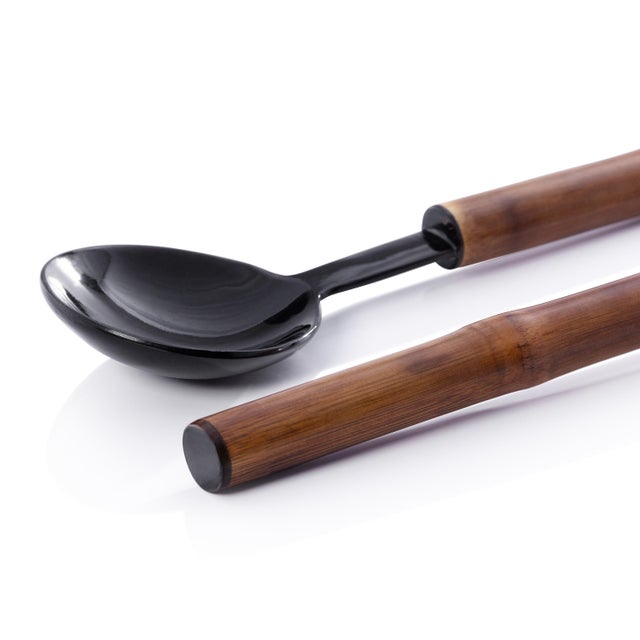 This handcrafted server set blends natural elements with timeless elegance. The food-grade horn heads showcase unique...