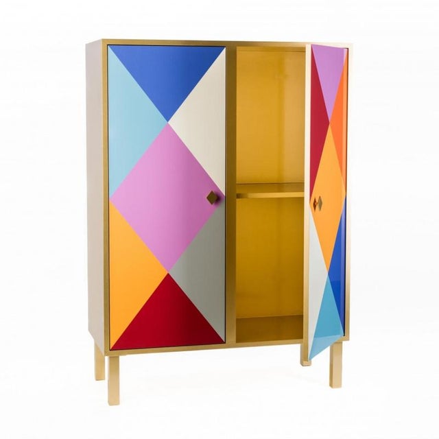 Camicia Corta Cabinet in Powder-Coated Aluminum by Altreforme For Sale - Image 4 of 10