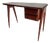 Mid-Century Desk in Wood and Glass from Dassi, Italy, 1950s For Sale