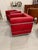 1970s Pair Of. Chrome and Red Leather Club Chair in the Style of Le Corbusier For Sale - Image 5 of 13