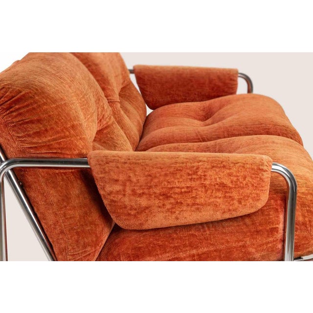 Orange Tucroma Series Lounge Chairs by Guido Faleschini, 1970, Set of 4 For Sale - Image 8 of 11