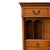 Furniture - Abattant Desk. 20th-century Portuguese; made of mahogany root. Top with two drawers; with a leather-covered...
