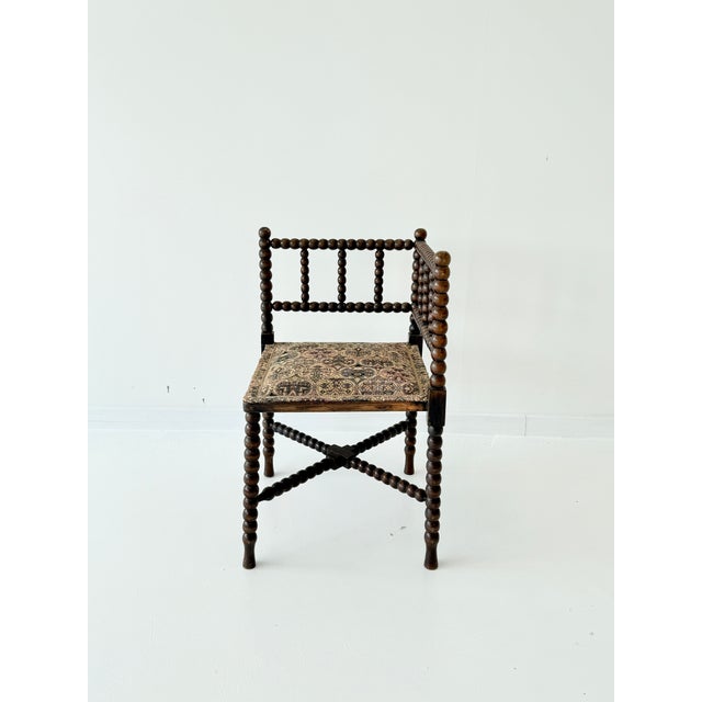 Antique 20th Century French Bobbin Corner Chair For Sale - Image 16 of 16