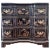 Drexel Heritage Gilt Chinoiserie Black Lacquer Serpentine Chest Dresser by Drexel Et Cetera For Sale - Image 4 of 12