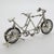 Black Large Vintage Italian Silver 800 Tandem Bicycle Figurine, 1970s For Sale - Image 8 of 14