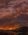 Night Opus by Sparky LeBold | Oil on Canvas Landscape with dramatic clouds and sunset. For Sale