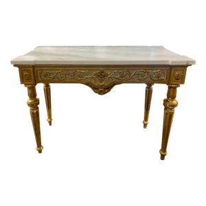 18th Century Italian Neoclassical Parcel Gilt Console