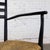 Mid-20th Century Italian MCM Ladderback Armchair Black Frame With Rush Seat Manner of Gio Ponti For Sale - Image 16 of 18