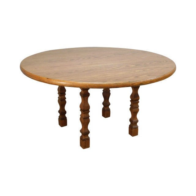 Romweber Viking Oak Round Dining Table Chairish