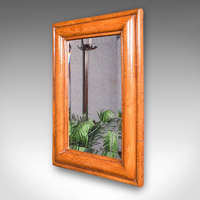 Traditional Antique Reception Hall Vanity Mirror, English, Walnut, Bevelled Glass, Edwardian For Sale - Image 3 of 9