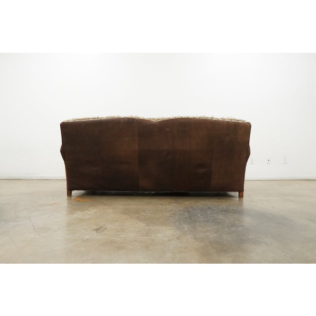 Vintage Western Ranch Leather Sofa For Sale In Austin - Image 6 of 10