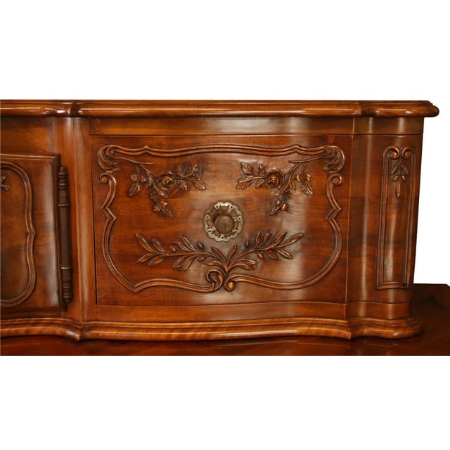 Vintage French Country Walnut Sideboard For Sale In Columbia, SC - Image 6 of 8