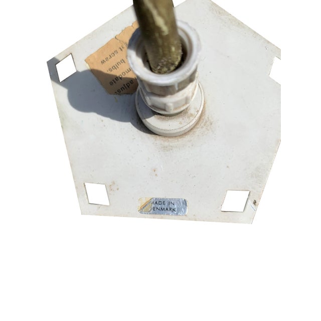 Mid-Century Modern 1960s Danish Preben Dahl Symfoni Scandinavian Geometry, Enameled Steel Hanging Lamp For Sale - Image 3 of 8