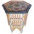 Salmon Color Hexagonal Hand-Painted Table For Sale In Orlando - Image 6 of 6