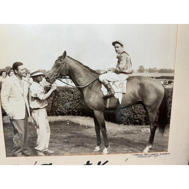 American Vintage Original Bert Morgan Sonnet Key Jamaica Horse Racing Jockey Photograph For Sale - Image 3 of 12