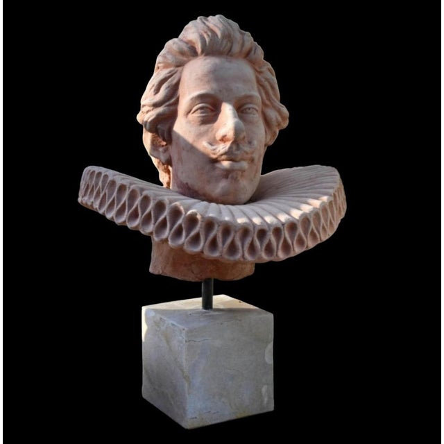 Cosimo of Tuscany Head, 1950, Terracotta For Sale - Image 4 of 8
