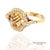 18k (750) Yellow Gold Citrine Natural Diamond Ring, Size 6.5 For Sale - Image 4 of 10