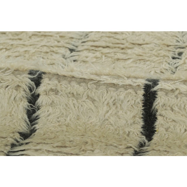 Textile Vintage Scandinavian Style Berber-Inspired Wool Rug, 1940 by Rug & Kilim For Sale - Image 7 of 9