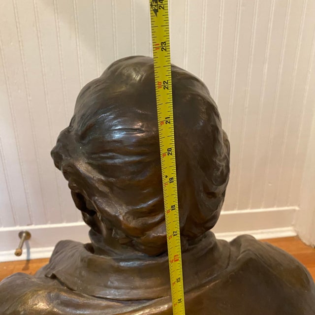Antique Bronze Bust of William Sargent Ladd 1890 by Olin Levi Warner For Sale In Cincinnati - Image 6 of 12