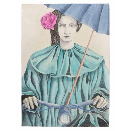 Lithograph realized by Paola Grott in 1990s. Hand signed and hand colored. Not numbered, as issued. Very good condition....