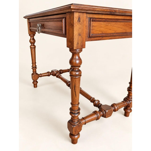Wood Vintage Walnut Desk, 1800s For Sale - Image 7 of 8