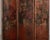 Vintage Spanish Baroque Painted Leather Folding Screen For Sale - Image 4 of 12