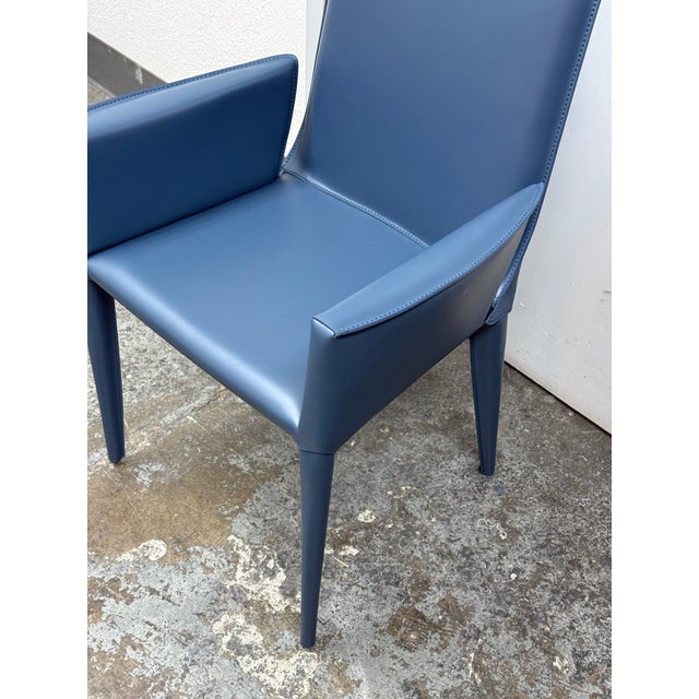 Blue Frag for Design Within Reach Bottega Armchair For Sale - Image 8 of 12