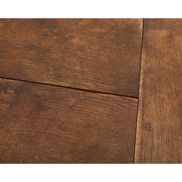 19th Century Country French Oak Farmhouse Trestle Dining Table 8 Ft. For Sale - Image 16 of 18