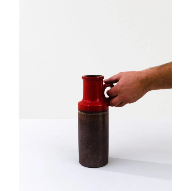 1960s Mid-Century Modern W. Germany Ceramic Vase For Sale In Greensboro - Image 6 of 10