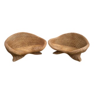 Lotus Wicker Chair, 2000s For Sale