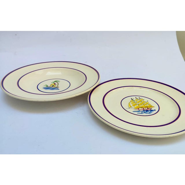 Gio Ponti Vintage Ceramic Plates by Gio Ponti for Richard Ginori, 1940s, Set of 2 For Sale - Image 4 of 10