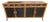 Vintage Italian Black Rattan Sideboard For Sale