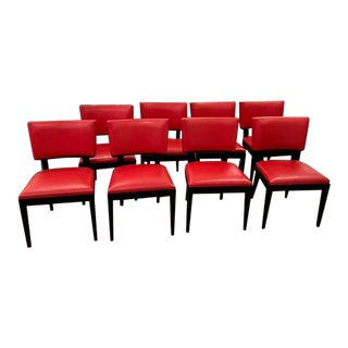 Set of 8 Holly Hunt Luna Dining Side Chairs For Sale