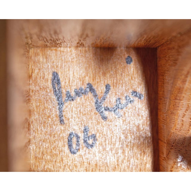 Postmodern 2006 Hand-Crafted Wooden Box For Sale - Image 9 of 9