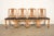 Baker Furniture Company Henredon Style Mid-Century Hollywood Regency Carved Walnut and Cane Dining Chairs, Set of Four For Sale - Image 4 of 16