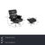 The Vitra Eames Lounge Chair with matching ottoman is a classic of modern furniture design. The set offered here features...