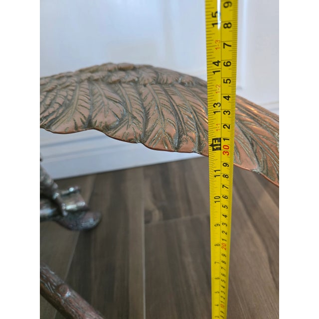 Metal Extra Large Vintage Eagle Sculpture Brass For Sale - Image 7 of 18