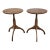 A Pair of late 20th Century Stained Solid Walnut Pedestal Spider Side Tables Candle Stands . Great vintage condition....