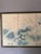 Japanese Style Four-Panel Hand-Painted Silk Folding Screen With Lotus and Kingfishers For Sale - Image 4 of 4