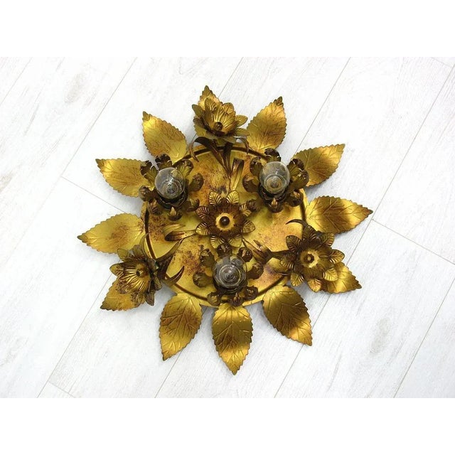 Gold Sconce, Honsel, 1970s For Sale - Image 10 of 10