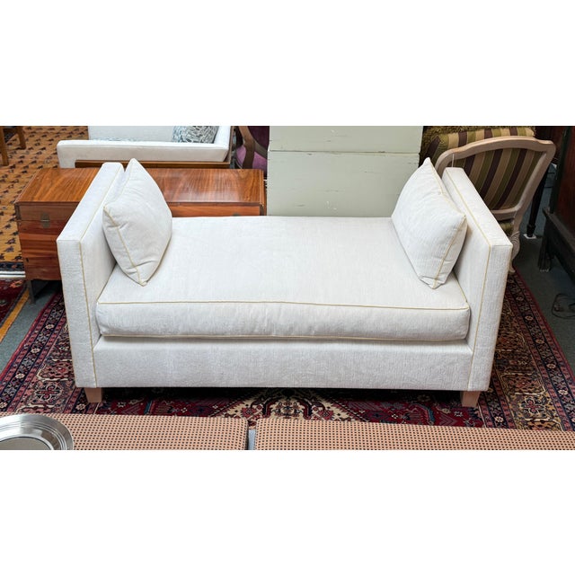 Design Plus Gallery presents the Jackson Oatmeal Rialto Daybed from Moss Home. This is a luxury, handcrafted piece that...