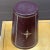Mid-Century Tooled Oxblood Leather Wastebasket For Sale - Image 4 of 12