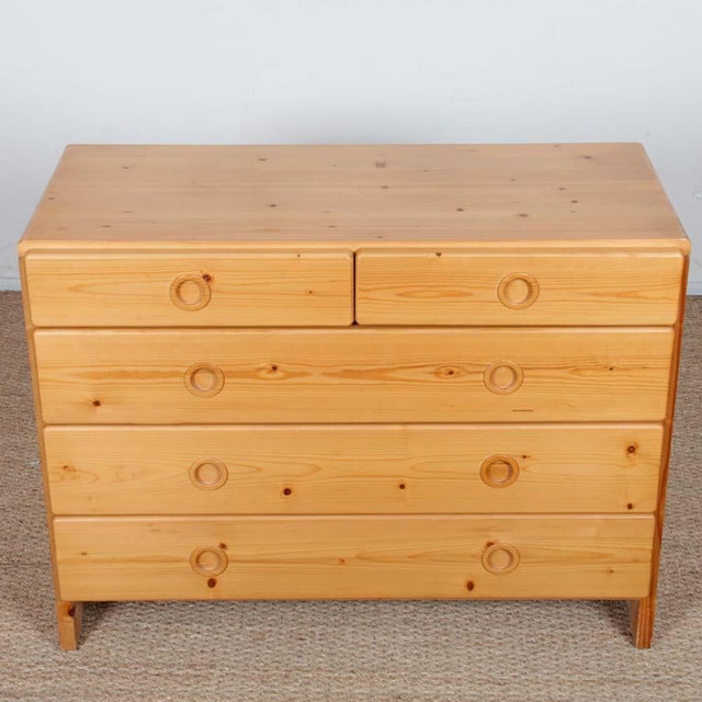 Brown Pine Chest of Drawers by Charlotte Perriand for Les Arcs, 1960s For Sale - Image 8 of 8